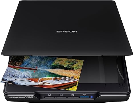 Epson Perfection V39 II Color Photo and Document Flatbed Scanner with 4800 dpi Optical Resolution